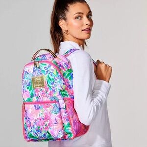 Disney Parks Lilly Pulitzer Backpack Dreamin Minnie Daisy Pink Backpack NWT 2024